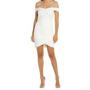 Lavish Alice Off the Shoulder Mini Dress Size 4 AS IS